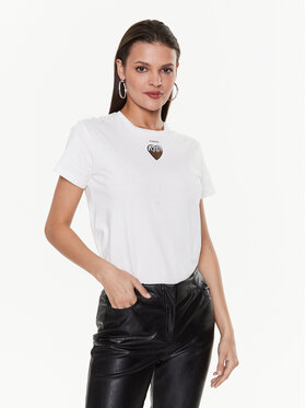 Pinko Pinko Majica Trapani 100789 A0PS Bela Regular Fit