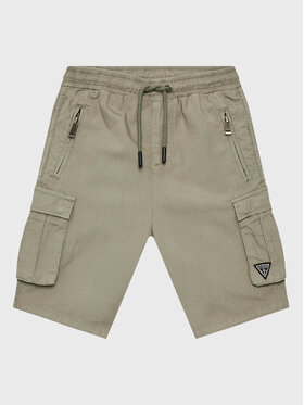 Guess Guess Szorty materiałowe L2RD01 D3XN0 Khaki Regular Fit