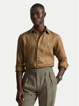 Polo Ralph Lauren Polo Ralph Lauren Риза 710966294505 Кафяв Regular Fit
