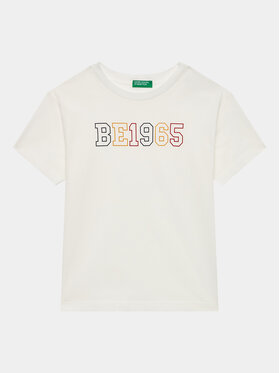 United Colors Of Benetton United Colors Of Benetton T-särk 3I1XC10D6 Valge Regular Fit
