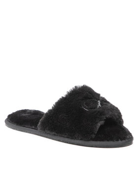 Calvin Klein Calvin Klein Kapcie Slipper Sandal Fur HW0HW00634 Czarny
