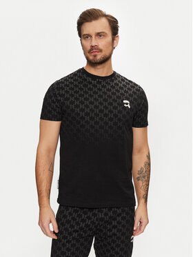 KARL LAGERFELD KARL LAGERFELD Marškinėliai 755099 551251 Juoda Regular Fit