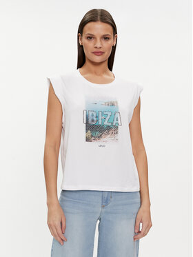 Liu Jo Liu Jo Tricou MA4332 J5003 Alb Regular Fit