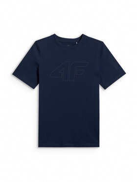 4F 4F T-Shirt BASIC+ Σκούρο μπλε Regular Fit