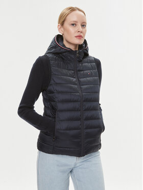 Tommy Hilfiger Tommy Hilfiger Mellény Global Stripe WW0WW40779 Sötétkék Regular Fit