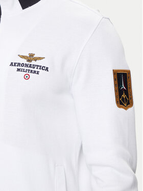 Aeronautica Militare Majica Dugih Rukava 241FE1871P215 Écru Regular Fit