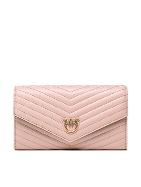 PINKO Pinko Duży Portfel Damski Compact Wallet L PE 23 PCPL 100882 A0GK Różowy