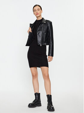 Morgan Morgan Giacca in similpelle 232-GURGY2 Nero Regular Fit