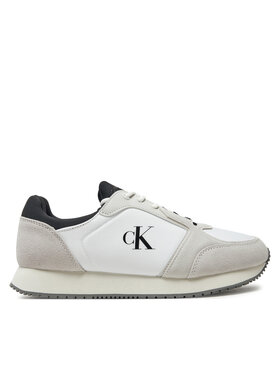 Calvin Klein Jeans Calvin Klein Jeans Снікерcи Retro Sock Runner Mg Wmm YM0YM01152 Білий