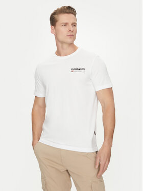 Napapijri Napapijri T-Shirt Kasba NP0A4HQQ Bílá Regular Fit