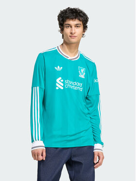 adidas adidas Koszulka techniczna Liverpool FC 25/26 Long Sleeve Third Jersey Zielony Slim Fit