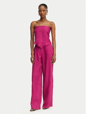 Marella Marella Hlače iz tkanine Solista 2613131114 Roza Relaxed Fit