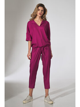 FIGL FIGLFIGL Pantaloni da donna M743 Viola Regular Fit