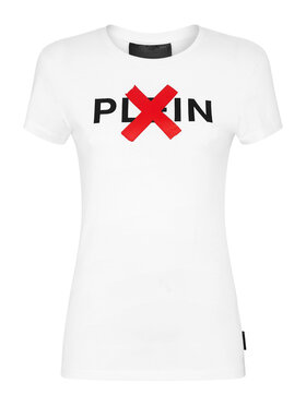 PHILIPP PLEIN PHILIPP PLEIN T-Shirt 2057 Biały Regular Fit