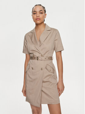 Fracomina Fracomina Vestito da giorno FS24SD1017W47201 Beige Regular Fit