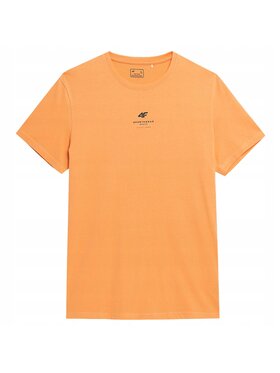 4F 4F T-Shirt TTSHM363 Pomarańczowy Comfortable Fit