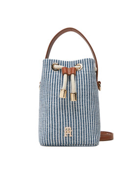 Tommy Hilfiger Tommy Hilfiger Torebka Th Premium Beach Le Bucket AW0AW17215 Niebieski