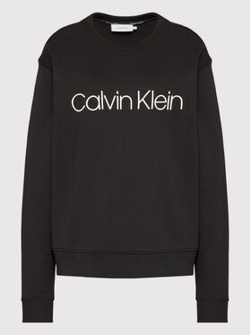 Calvin Klein Curve Calvin Klein Curve Bluza Inclusive Core Logo K20K203634 Czarny Regular Fit