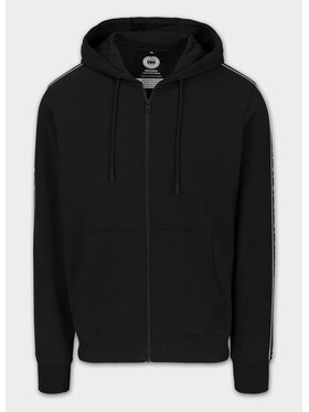 PITBULL PITBULL Bluza męska rozpinana z kapturem TAPE NUGGET S Czarny Regular Fit