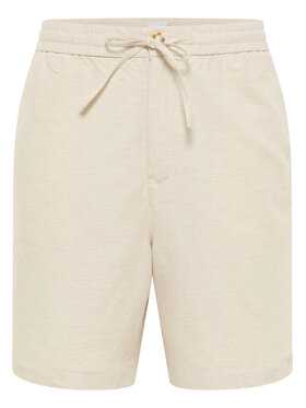 Mustang Mustang Šortky z materiálu Linen 1016459 Écru Loose Fit