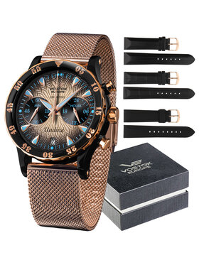Vostok Europe Vostok Europe Zegarek VK64-515E627B Różowe złoto