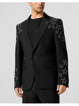 PHILIPP PLEIN PHILIPP PLEIN Marynarka 29061 Czarny Regular Fit