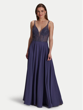 Hey Kyla Hey Kyla Sukienka wieczorowa 5AI056HK Fioletowy Regular Fit