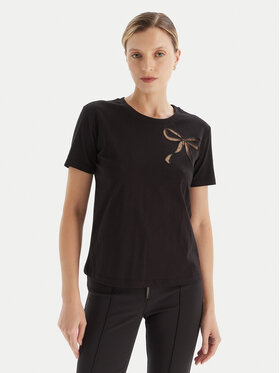 TWINSET TWINSET Tričko 252TT2312 Čierna Regular Fit