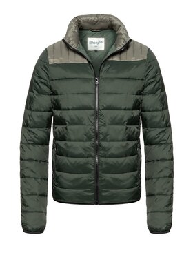 Wrangler Wrangler Kurtka przejściowa BOMBER Zielony Regular Fit