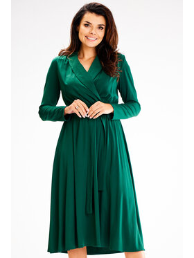 Awama Awama Vestito estivo A604 Verde Basic Fit