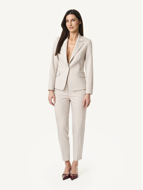 KMX KMX Marynarka 107710001 Beżowy Fitted Fit