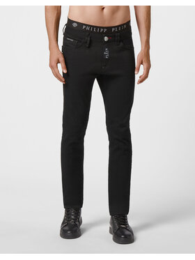 PHILIPP PLEIN PHILIPP PLEIN Jeansy 31789 Černá Slim Fit