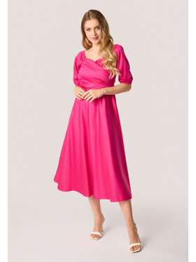 QUIOSQUE QUIOSQUE Sukienka codzienna QUIOSQUE 4UC023504 Bordowy Regular Fit