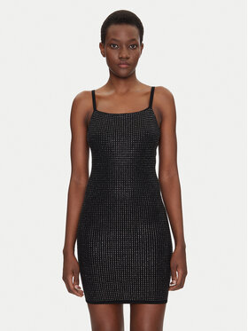 Guess Guess Rochie tricotată W5GK45 Z3MN2 Negru Regular Fit