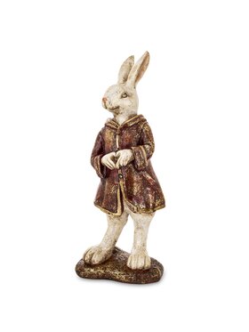 MIAhome MIAhome Figurka królik MALJUNA-2 w płaszczu z kapturem Kolorowy