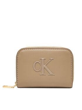 Calvin Klein Calvin Klein Pénztárca Bold Ck Medium Zip Around LV04F1154G Bézs