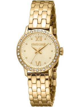 Roberto Cavalli Roberto Cavalli Zegarek RC5L119M0065 Złoty