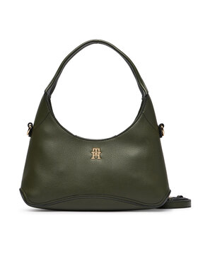 Tommy Hilfiger Tommy Hilfiger Kabelka Th Everyday Mini Hobo AW0AW19185 Tmavě zelená