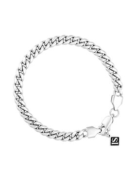 ICED STUFF ICED STUFF Rokassprādze Miami Cuban Link Baltais zelts