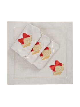 Roseberry Home Roseberry Home Serwetki Jingle Bells Mirha Beżowy