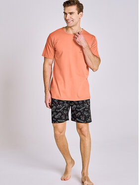 Taro Taro Piżama TA3186-01 Pomarańczowy Basic Fit