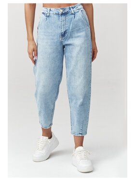 Makadamia Makadamia Jeansy C31 Niebieski Baggy Fit
