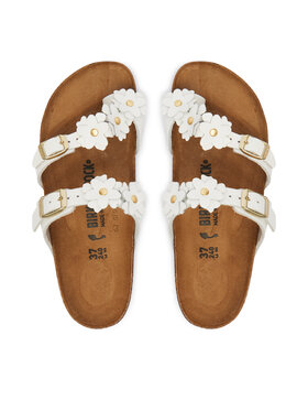 Birkenstock Birkenstock Σαγιονάρες Mayari Flowe Embellishment 1032060 Λευκό