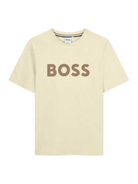 BOSS BOSS Тишърт J52711 S Бежов Regular Fit