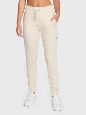 Tommy Hilfiger Tommy Hilfiger Teplákové nohavice Track UW0UW03887 Béžová Regular Fit