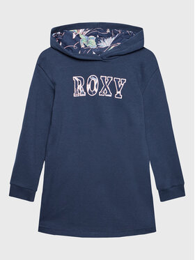 Roxy Roxy Sukienka dzianinowa ERGKD03213 Granatowy Regular Fit