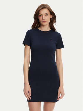 Tommy Hilfiger Tommy Hilfiger Každodenné šaty New Cody WW0WW42721 Tmavomodrá Slim Fit