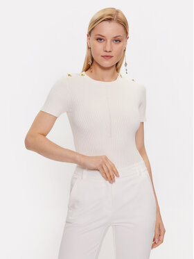 Marciano Guess Marciano Guess Tričko 3YGR04 5613Z Écru Slim Fit