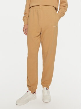 Tommy Hilfiger Tommy Hilfiger Pantaloni trening WW0WW42883 Bej Regular Fit