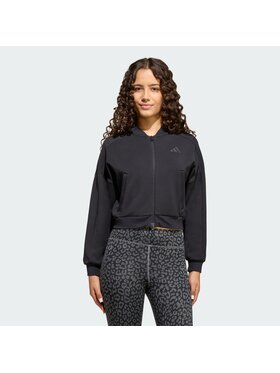 adidas adidas Bluza FUTURE ICONS 3 STRIPES FULL ZIP Czarny Loose Fit